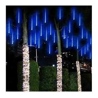 Foto 4 | Luces Led: Guirnalda, Lluvia, Meteoro, Cascada, Navidad, Azul - Venta Internacional.