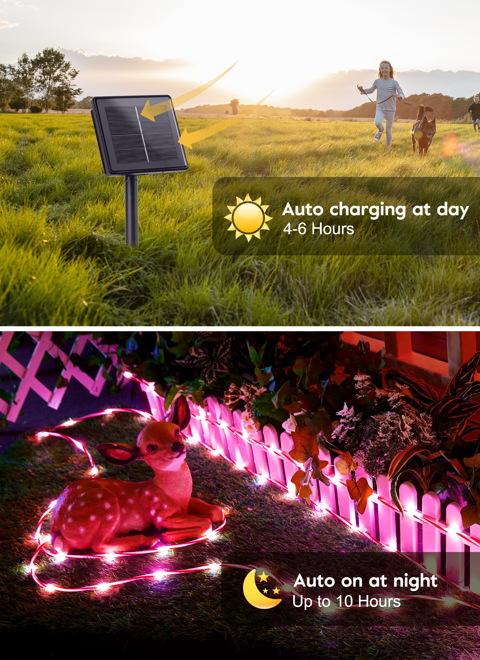 Foto 6 pulgar | Luces Solares Tipo Cuerda Brightown, 39 Pies, 200 Led, Impermeables Para Exteriores - Venta Internacional.