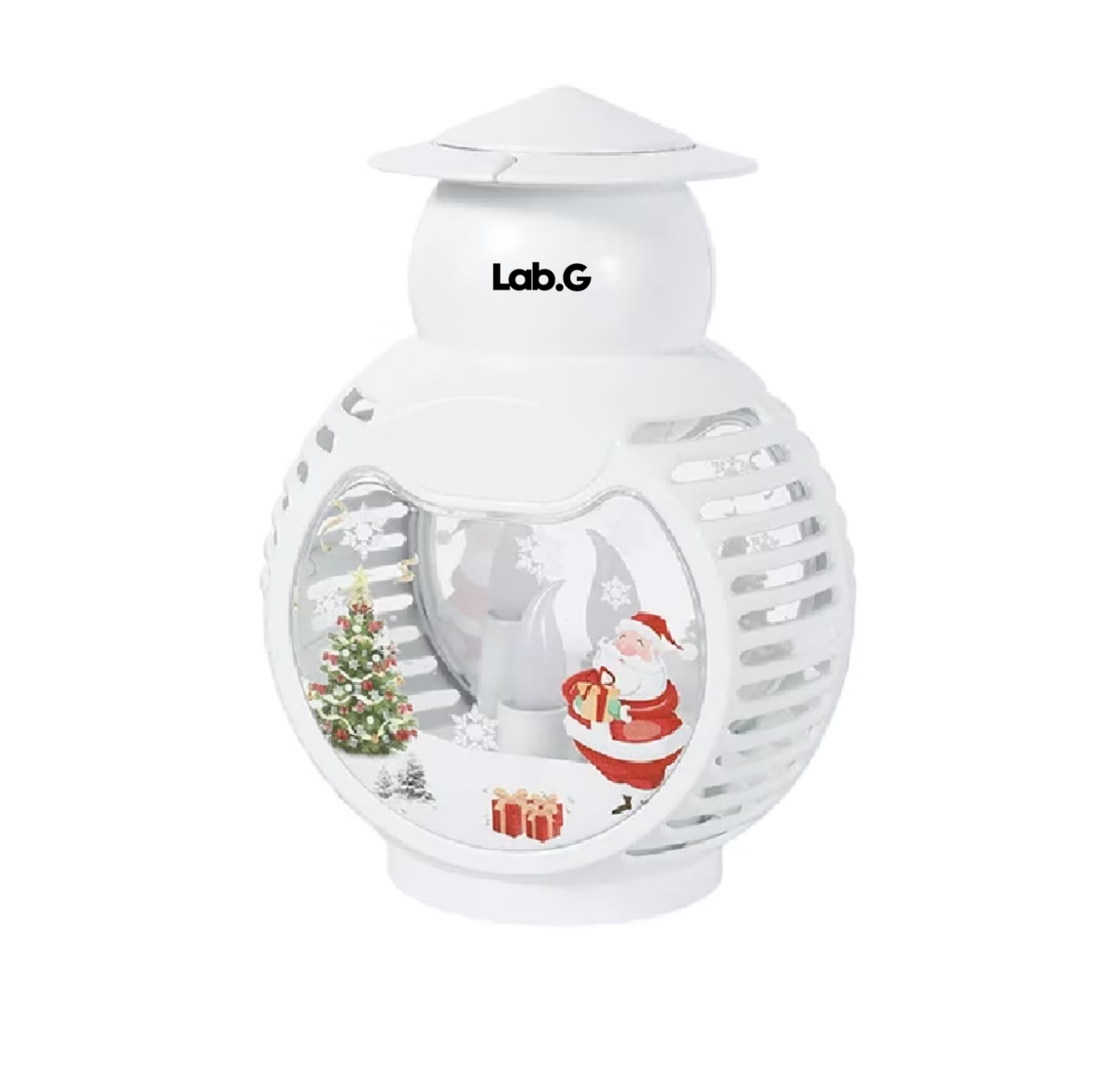 Foto 1 | Linterna Led Navideña Lab.G Festiva-Santa Claus Diseño de Copo Blanco