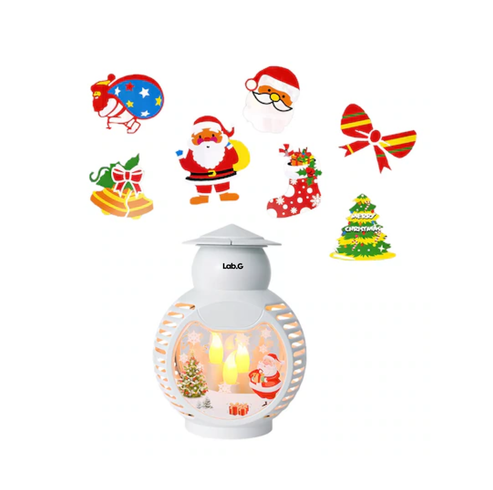 Foto 2 | Linterna Led Navideña Lab.G Festiva-Santa Claus Diseño de Copo Blanco