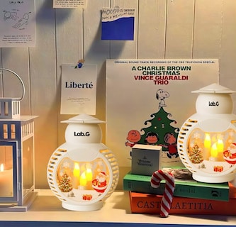 Foto 4 | Linterna Led Navideña Lab.G Festiva-Santa Claus Diseño de Copo Blanco