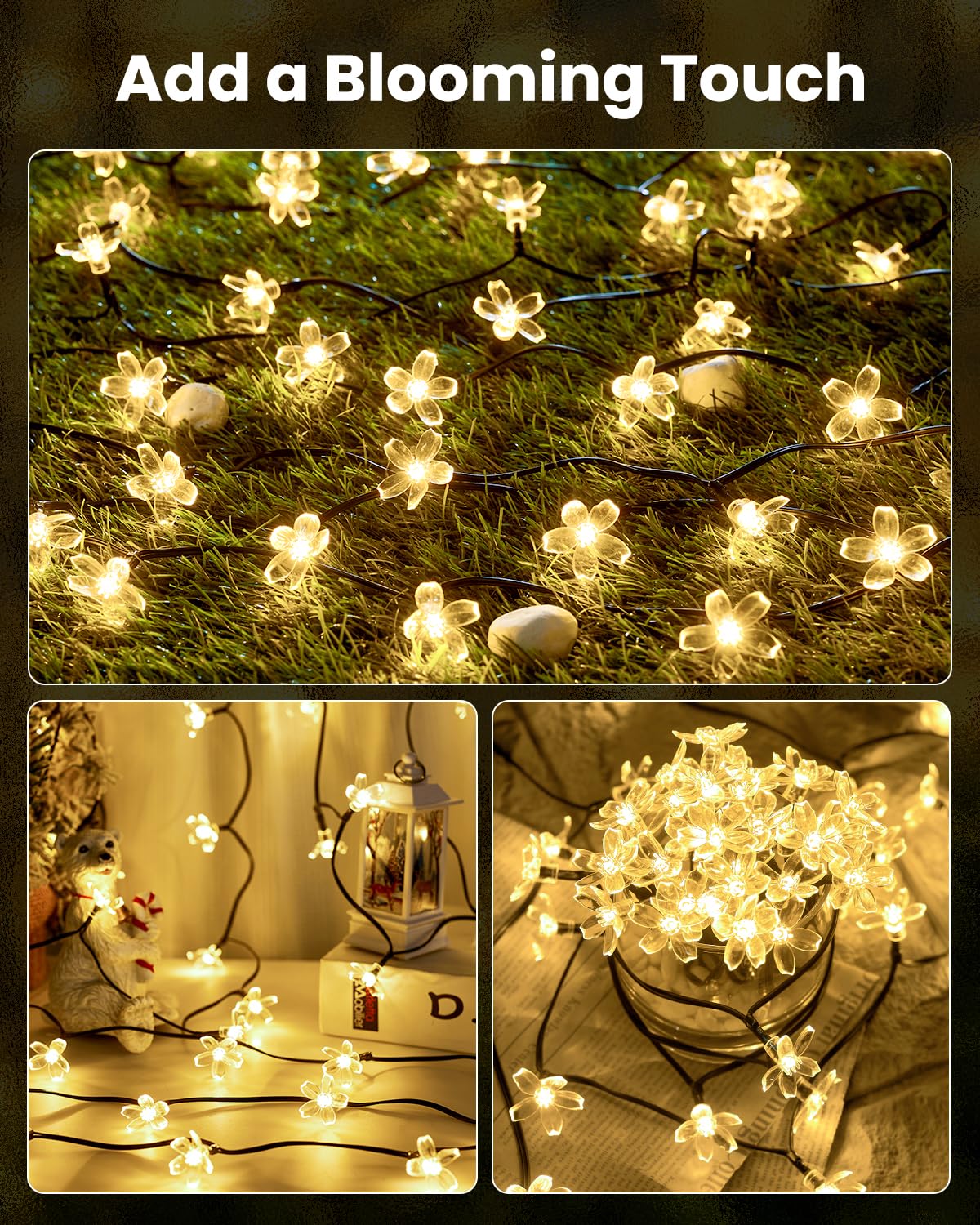 Foto 2 | Guirnalda De Luces Solares Brightown, 120 Led, 52 M, Impermeables, Paquete De 2 - Venta Internacional.