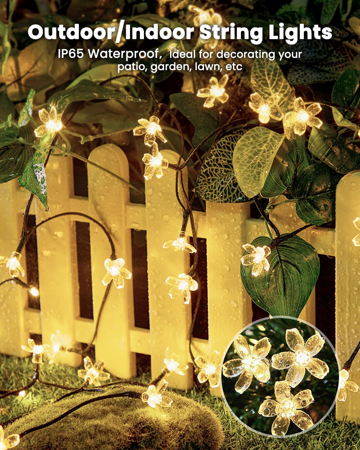 Foto 6 | Guirnalda De Luces Solares Brightown, 120 Led, 52 M, Impermeables, Paquete De 2 - Venta Internacional.