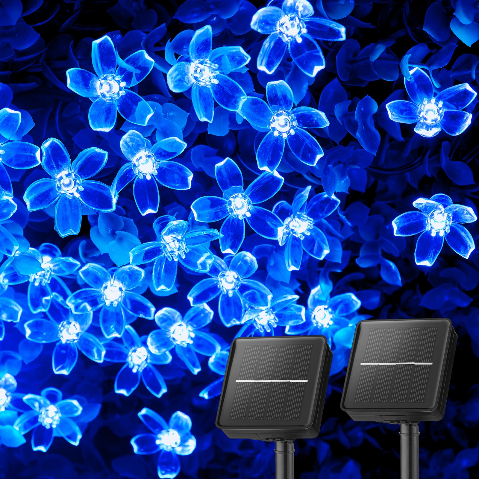 Foto 2 pulgar | Guirnalda De Luces Solares Brightown, 120 Led, 52 M, Azul, Paquete De 2 - Venta Internacional.
