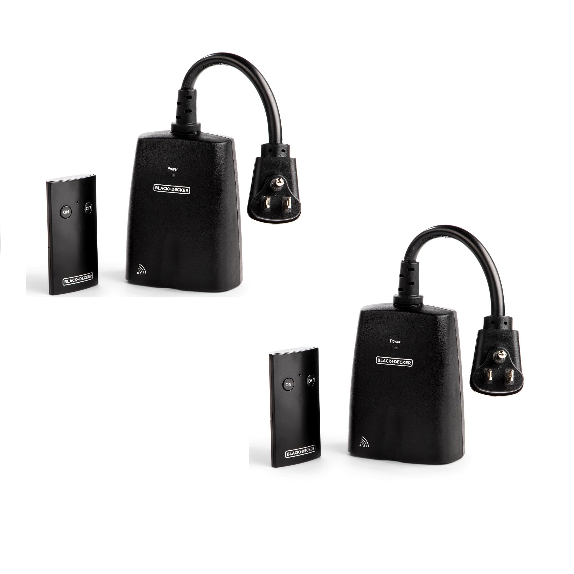 Set De Enchufes Inalámbricos Para Exteriores Black+decker Con Control Remoto - Venta Internacional. $777