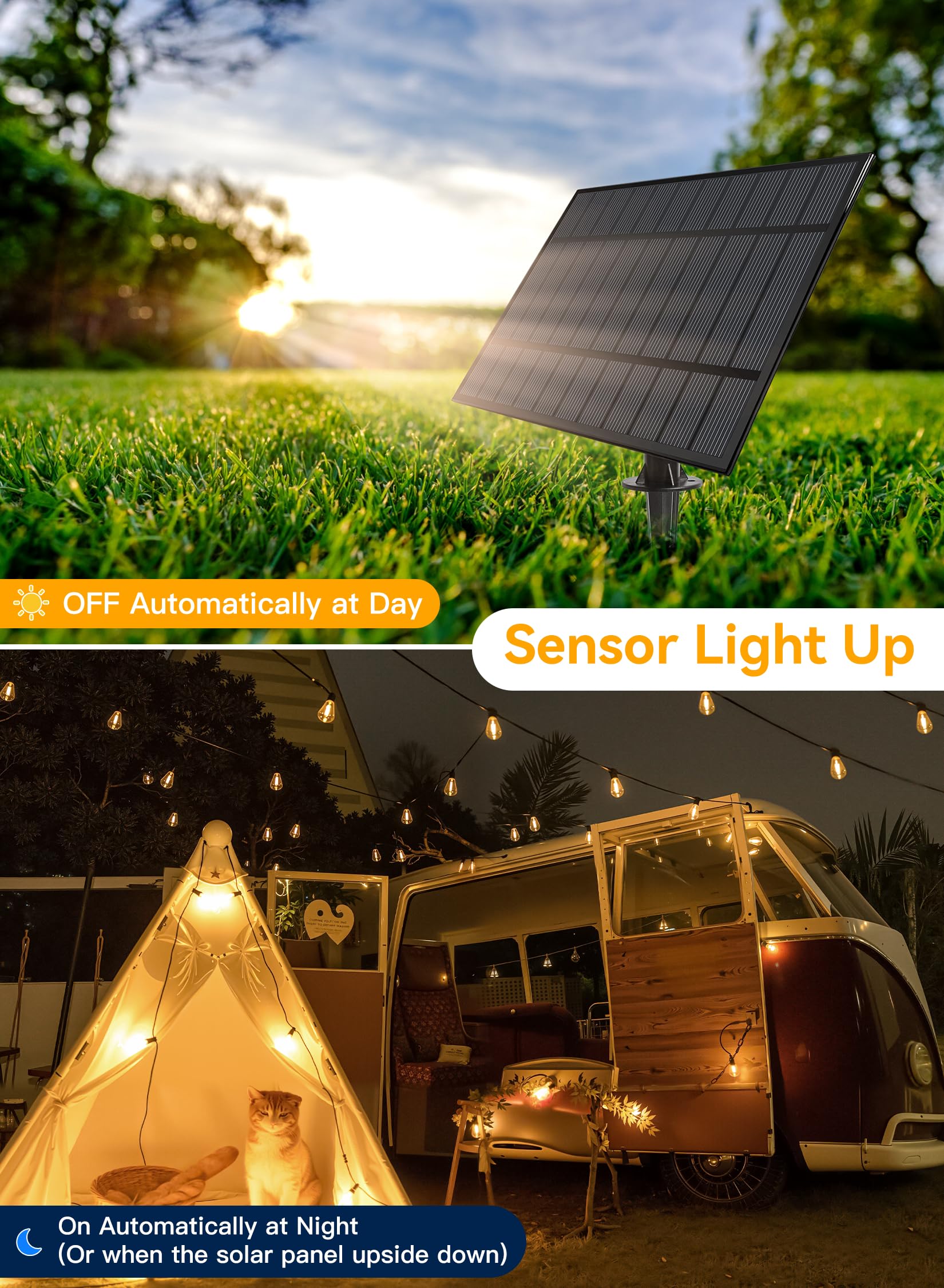 Foto 4 pulgar | Cadena De Luces Solares Ollny St38 25+2 Led De 50 Pies Con Control Remoto - Venta Internacional.