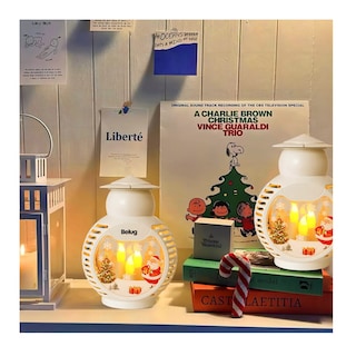 Foto 4 | Linterna Led Navideña Belug Festiva-santa Claus Diseño De Copo Blanco
