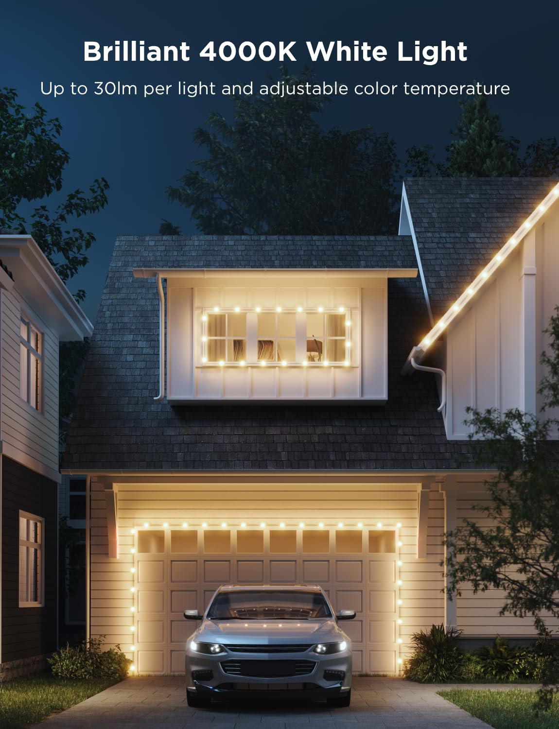 Foto 4 pulgar | Cadena De Luces Led Rgbic Inteligentes Govee 90 Para Exteriores, 100 Pies - Venta Internacional.