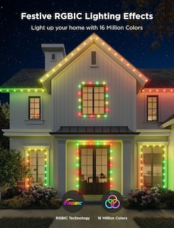 Foto 7 | Cadena De Luces Led Rgbic Inteligentes Govee 90 Para Exteriores, 100 Pies - Venta Internacional.
