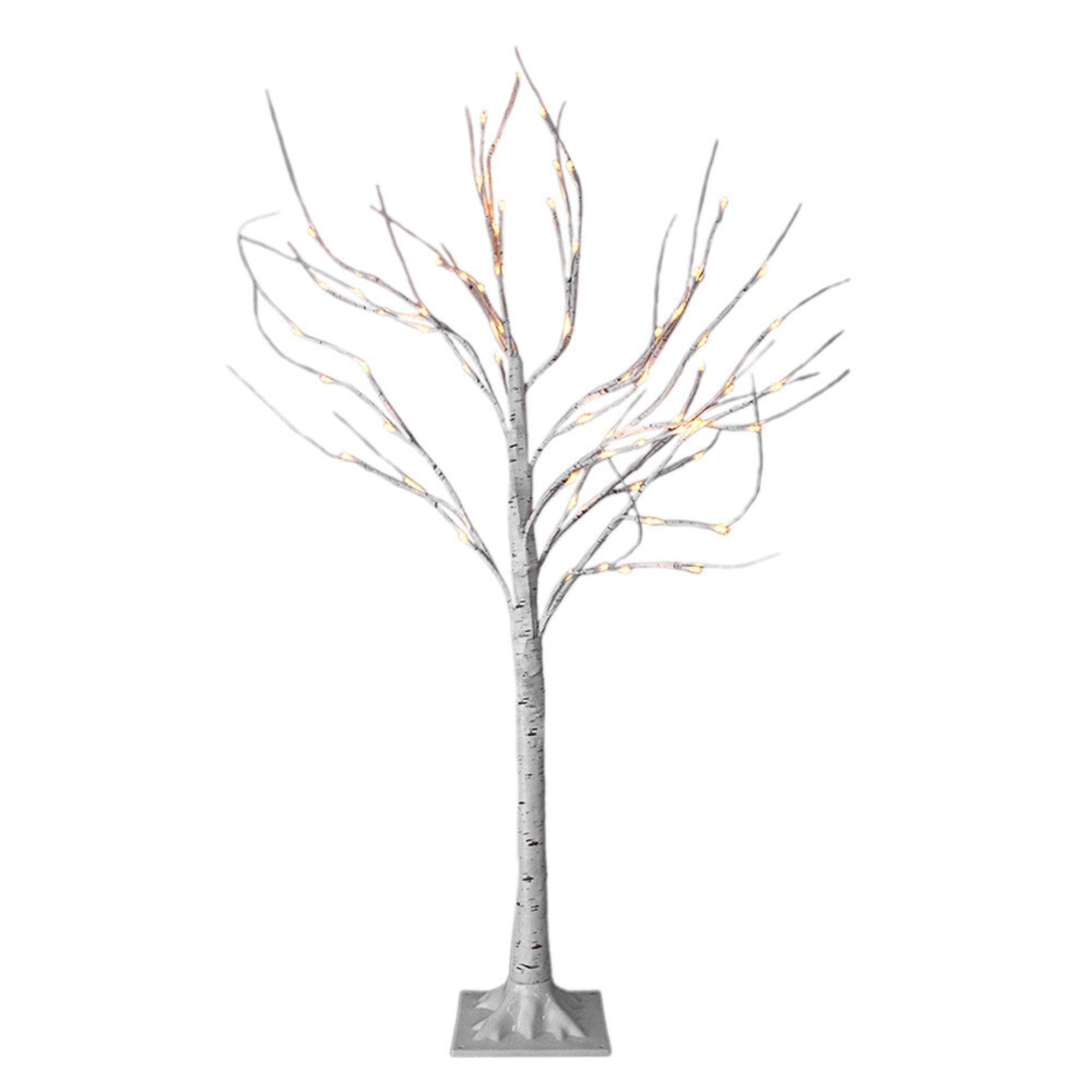 Foto 2 pulgar | Árbol Con Luces Led Para Decorar 120cm 72 Led Cinta De Flores Luz Cálida Usb Y Control Remoto
