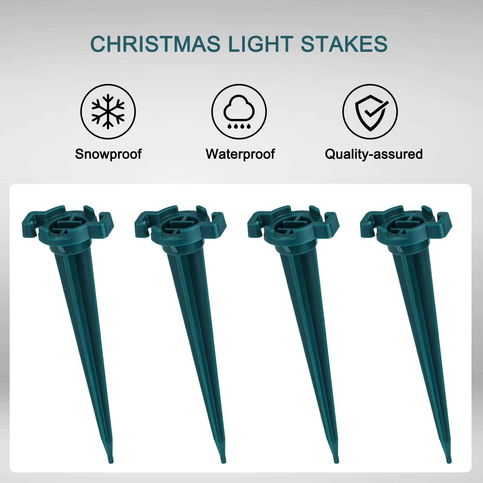 Foto 5 pulgar | Estacas De Jardín Navideñas Minetom De 4,5 Cm Para Luces Navideñas C7 Y C9 - Venta Internacional.