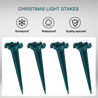 Foto 4 | Estacas De Jardín Navideñas Minetom De 4,5 Cm Para Luces Navideñas C7 Y C9 - Venta Internacional.
