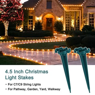 Foto 6 | Estacas De Jardín Navideñas Minetom De 4,5 Cm Para Luces Navideñas C7 Y C9 - Venta Internacional.