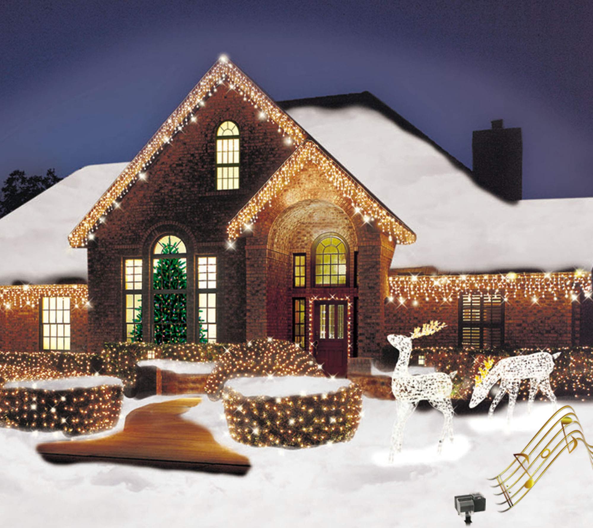 Foto 4 pulgar | Power Strip Stake Luces And Sounds Of Christmas - Venta Internacional.