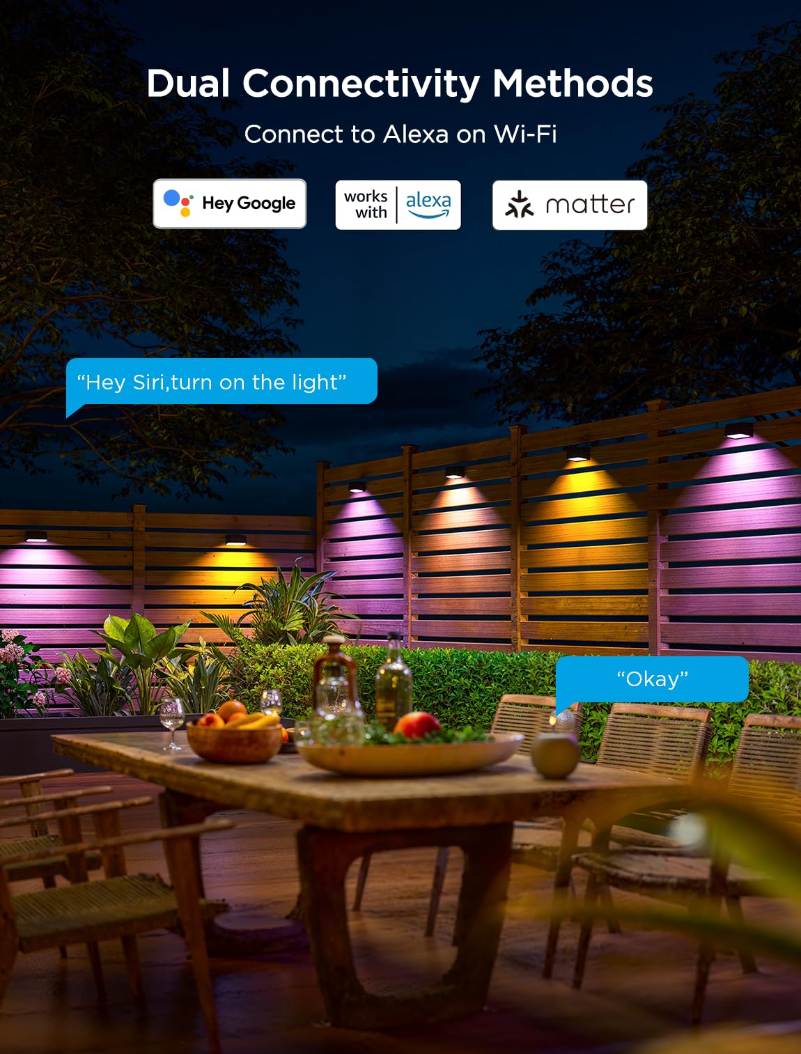 Foto 5 | Luces De Terraza Exterior Govee, 12 Paquetes (22 M), Multicolor Ip65 - Venta Internacional.