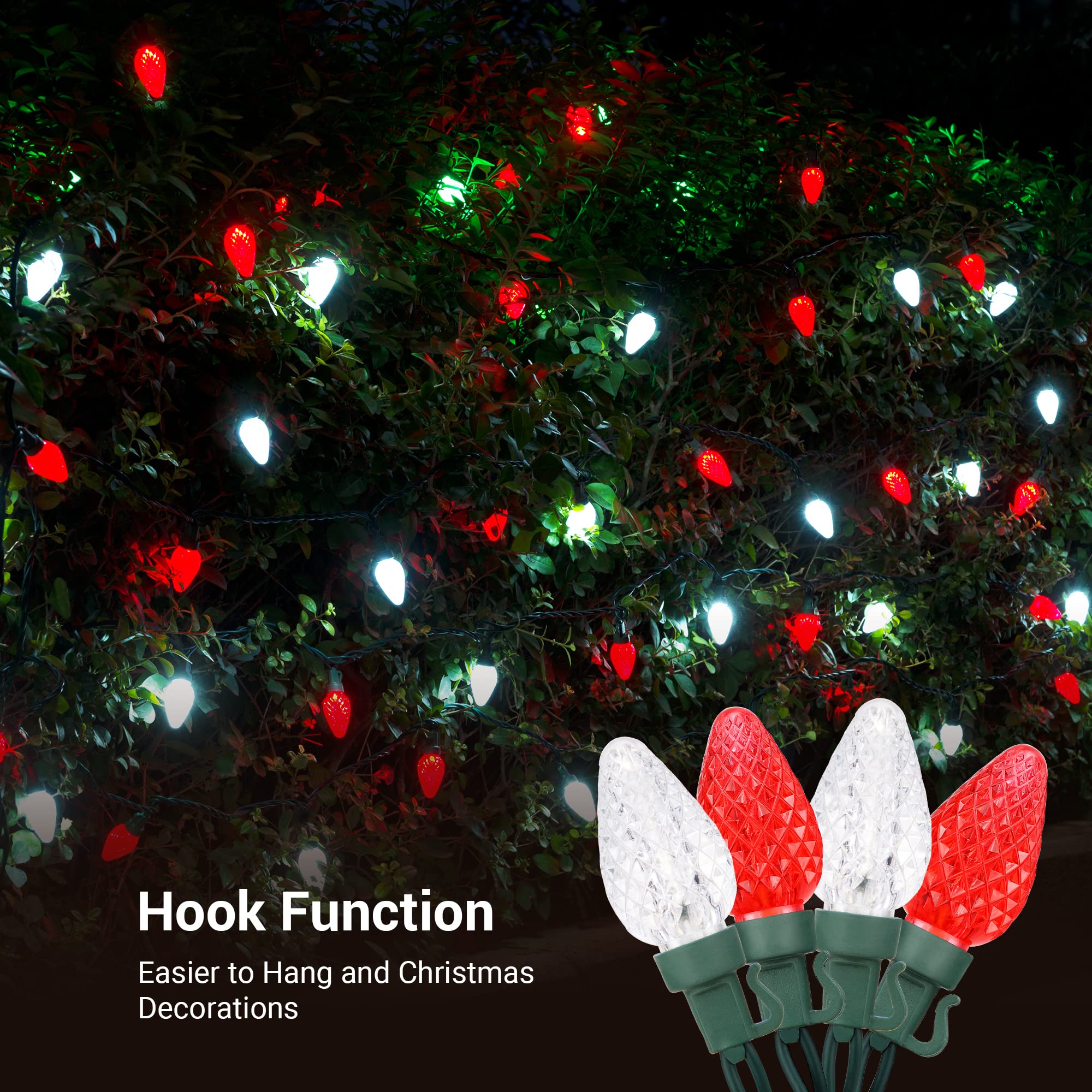 Foto 6 pulgar | Luces Navideñas Dewenwils C7 Led 10 M 50 Luces Turquesa - Venta Internacional.