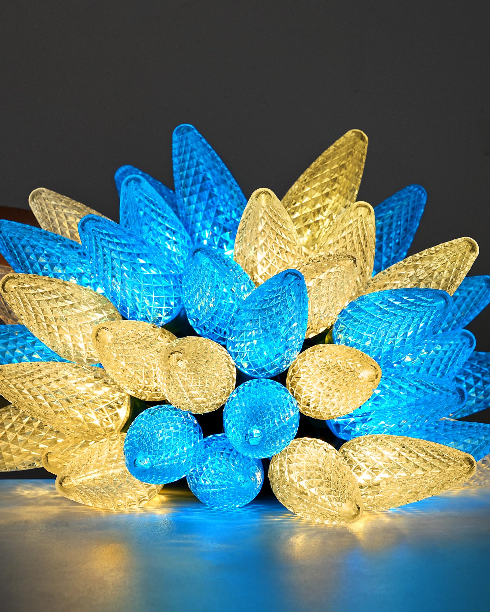 Foto 2 pulgar | Luces Navideñas Dewenwils C9 Led, 10 M, 50 Bombillas, Azul Y Blanco - Venta Internacional.