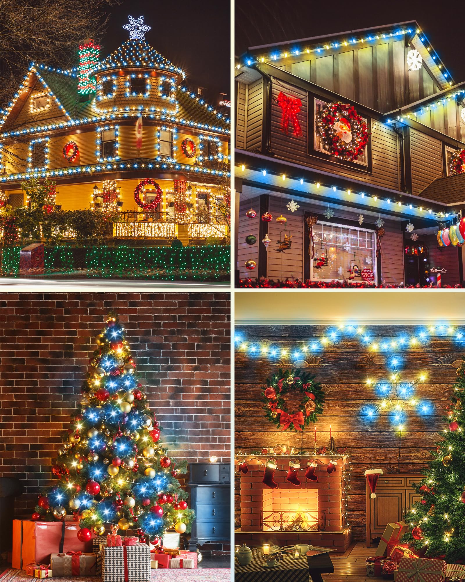 Foto 7 | Luces Navideñas Dewenwils C9 Led, 10 M, 50 Bombillas, Azul Y Blanco - Venta Internacional.