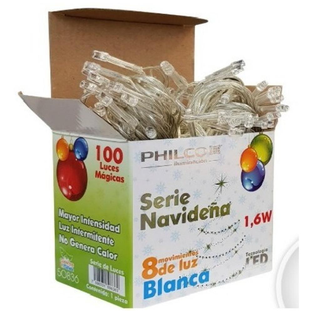 Foto 1 | 4 Series Navidenas Led 100 Luces 8 Prog 775m 120v Luz Blanca
