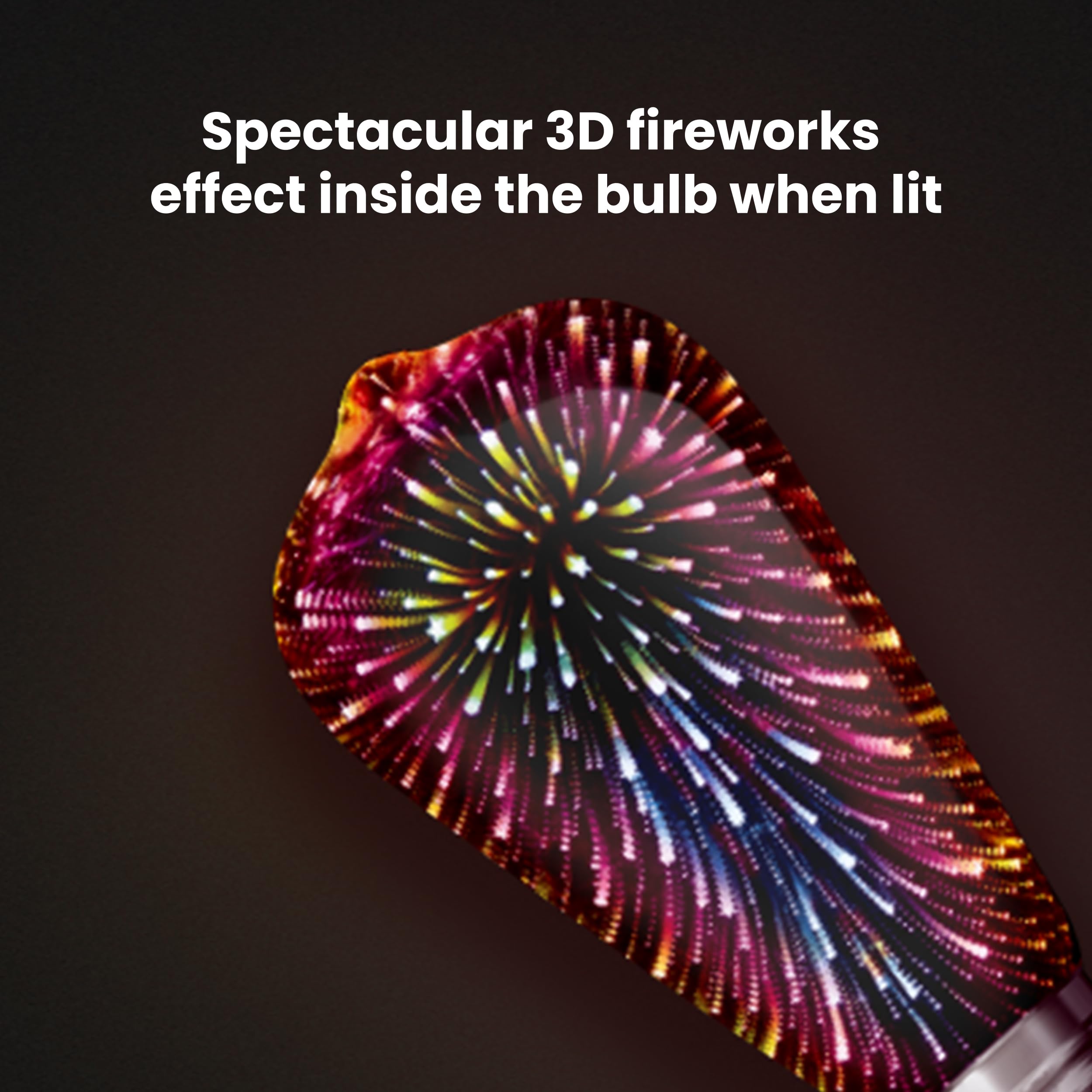 Foto 3 | Bombilla Led Feit Electric Infinity 3d Fireworks St19 - Venta Internacional.