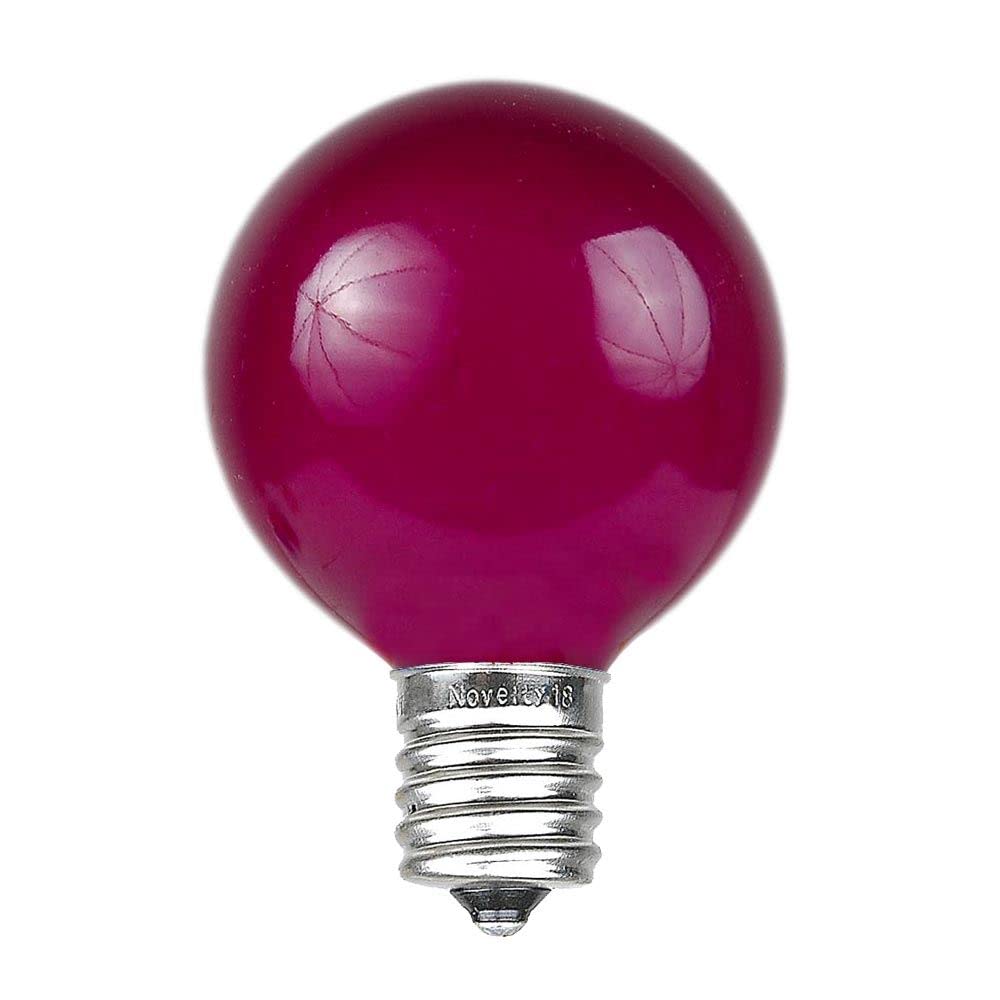 Foto 3 pulgar | Bombillas De Repuesto Novelty Lights G50 Globe  7 W  E17/c9  Color Morado  Paquete De 25 - Venta Internacional.
