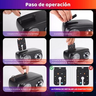 Foto 2 | Luz Proyector con 12 Tarjetas Eo Safe Imports Esi-10150 Multicolor