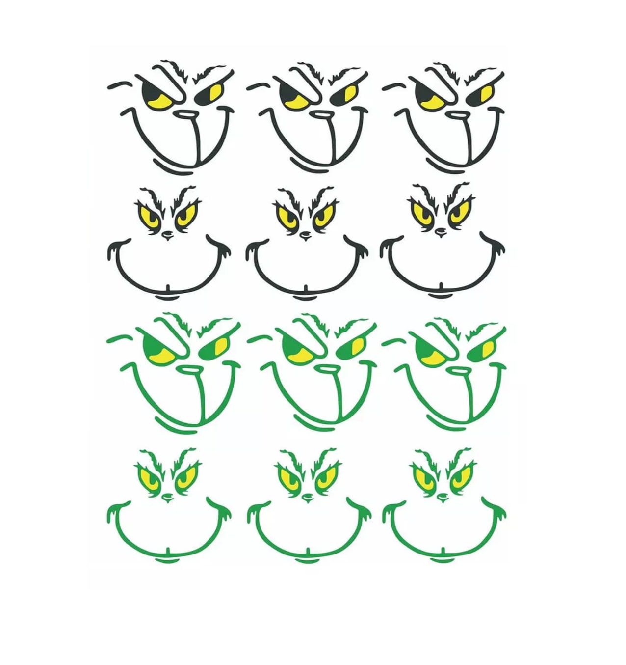 Pegatinas Decorativas Navideñas El Grinch 120 Stickers $599