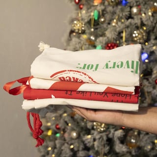 Foto 3 | Bolsas De Regalo De Navidad Con Cordón, Bolsas De Regalo De Navidad Reutilizables