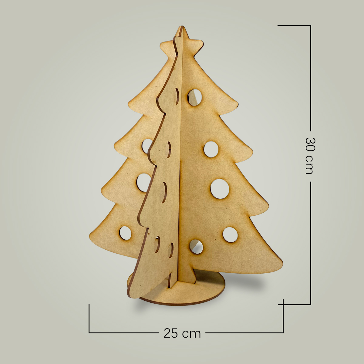 Foto 5 pulgar | Decoración Navideña Poliespacios DN02 Árbol de Navidad MDF 3 mm