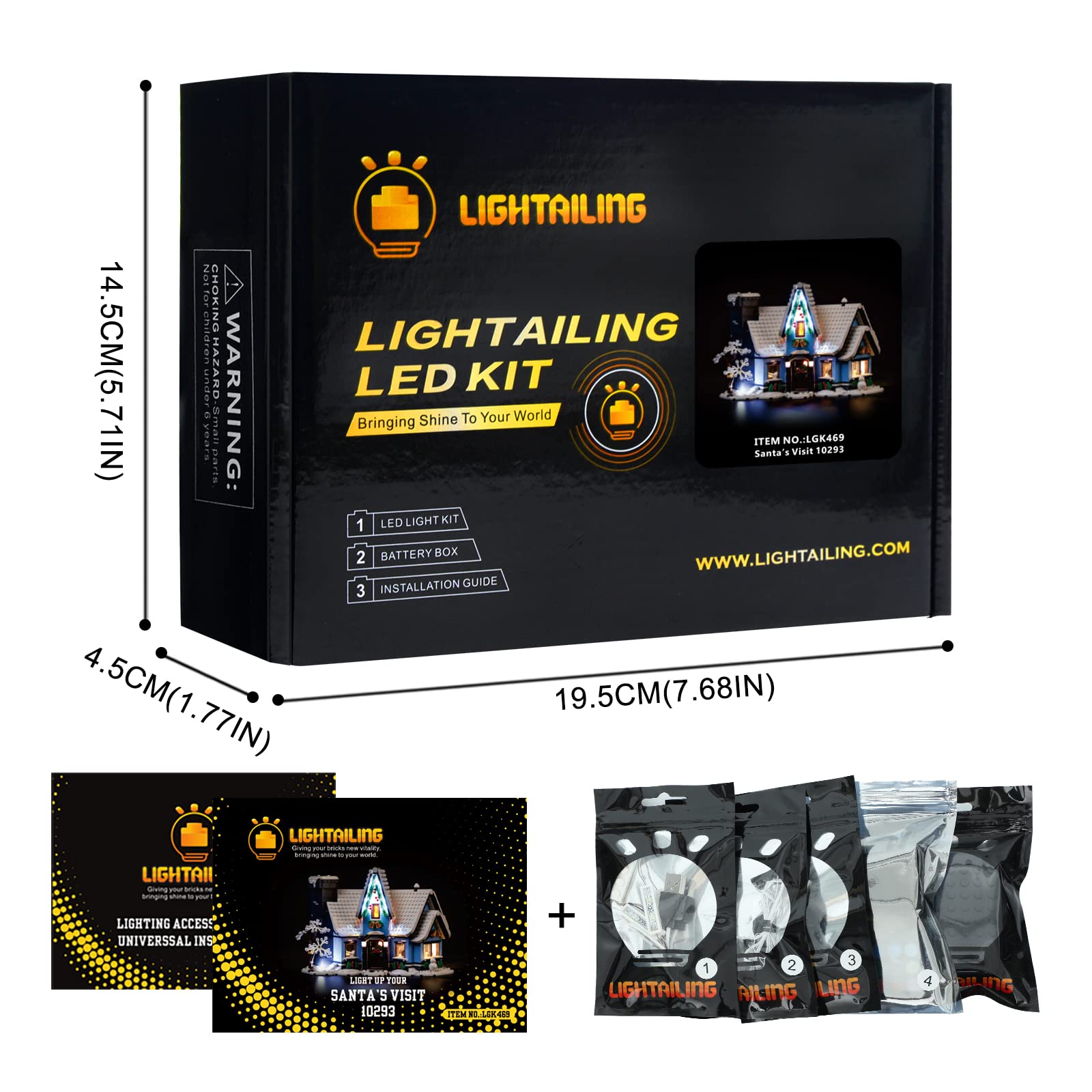 Foto 7 pulgar | Set De Luces Led Lightailing Para Lego 10293 Santa's Visit - Venta Internacional.
