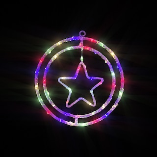 Foto 5 | Figura Giratoria De Estrella Led Decoración Navideña Led Luz Multicolor 30cm