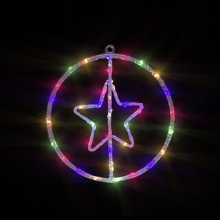 Foto 6 | Figura Giratoria De Estrella Led Decoración Navideña Led Luz Multicolor 30cm