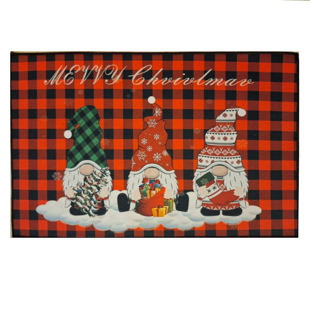 Foto 2 pulgar | Tapete Navideño Decorativo Kyuden Home Antideslizante 76x45 cm