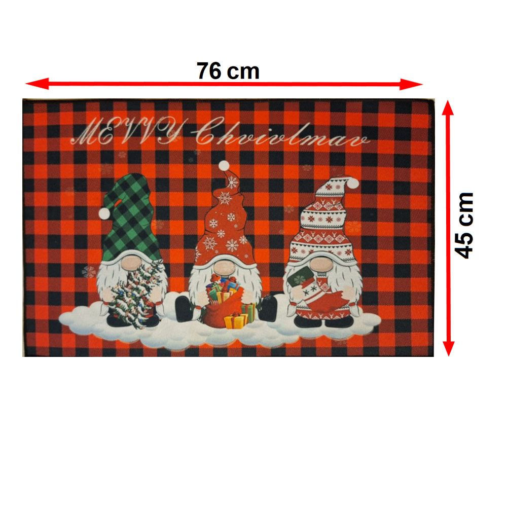 Foto 3 pulgar | Tapete Navideño Decorativo Kyuden Home Antideslizante 76x45 cm