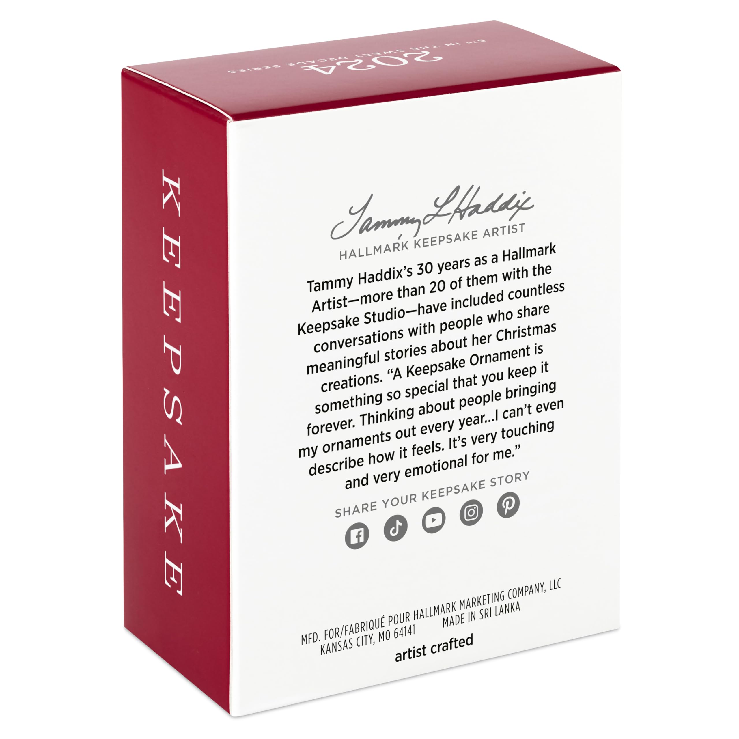 Foto 4 | Adorno Navideño Hallmark Keepsake Sweet Decade 2024 - Venta Internacional
