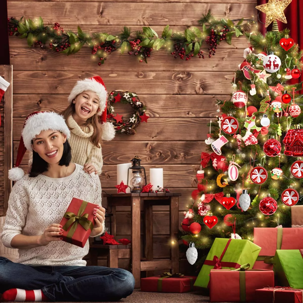 Foto 4 | 30pz Adornos De Hombre Jengibre Decoración Arbol Navidad Kit Cafe