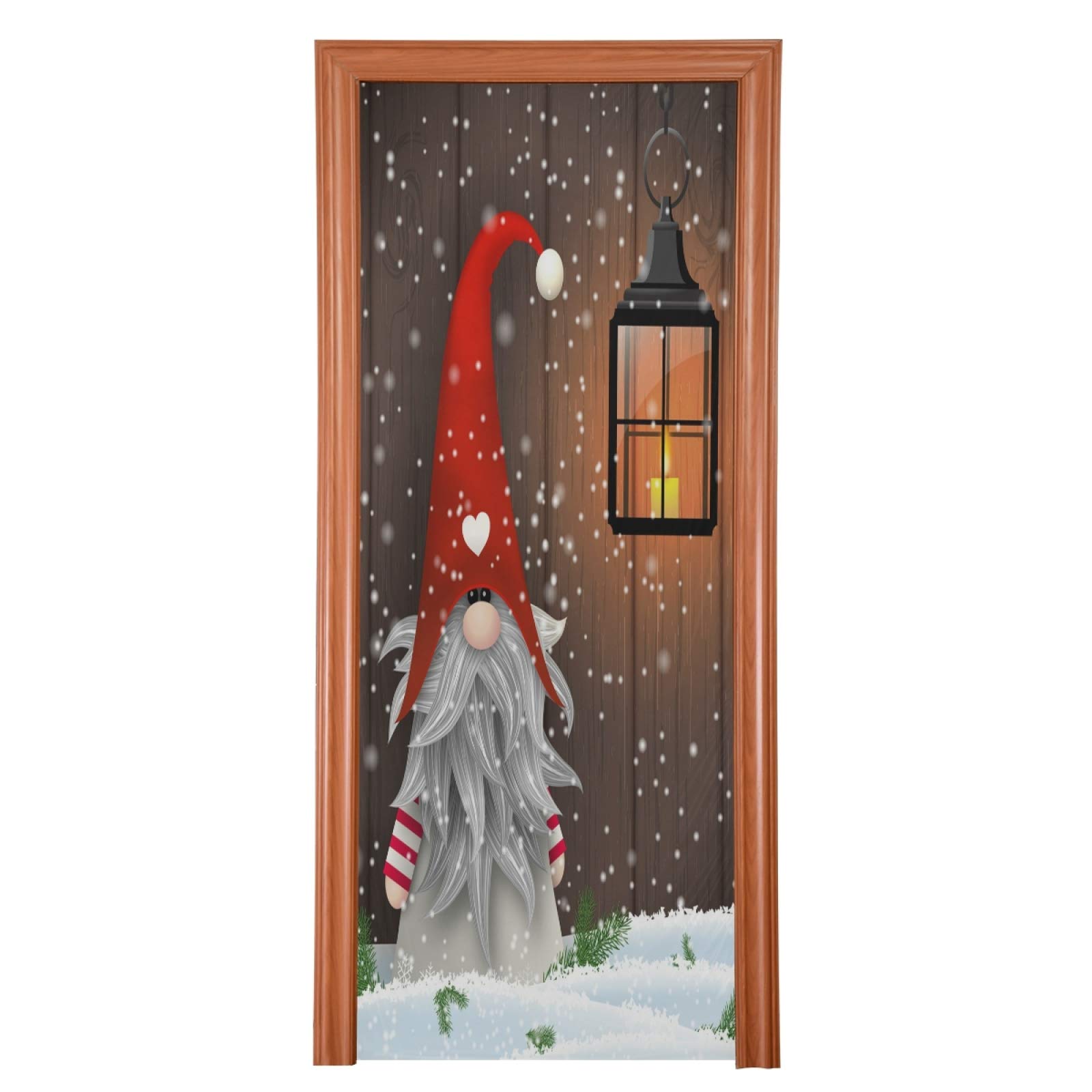 Foto 2 pulgar | Funda De Puerta Qilmy Christmas Santa Claus Impermeable 91 X 248 Cm - Venta Internacional.