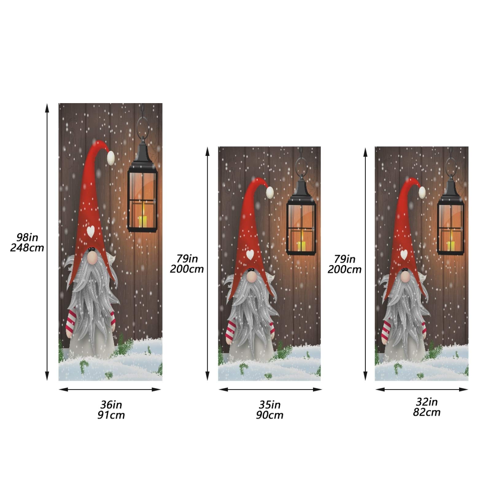 Foto 4 pulgar | Funda De Puerta Qilmy Christmas Santa Claus Impermeable 91 X 248 Cm - Venta Internacional.