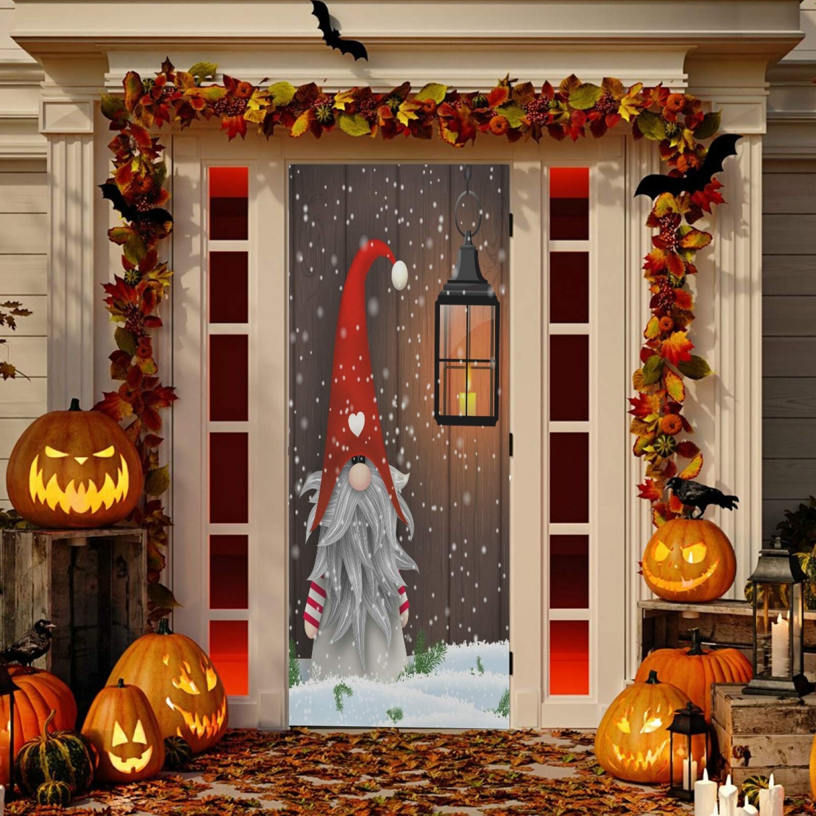 Foto 6 pulgar | Funda De Puerta Qilmy Christmas Santa Claus Impermeable 91 X 248 Cm - Venta Internacional.