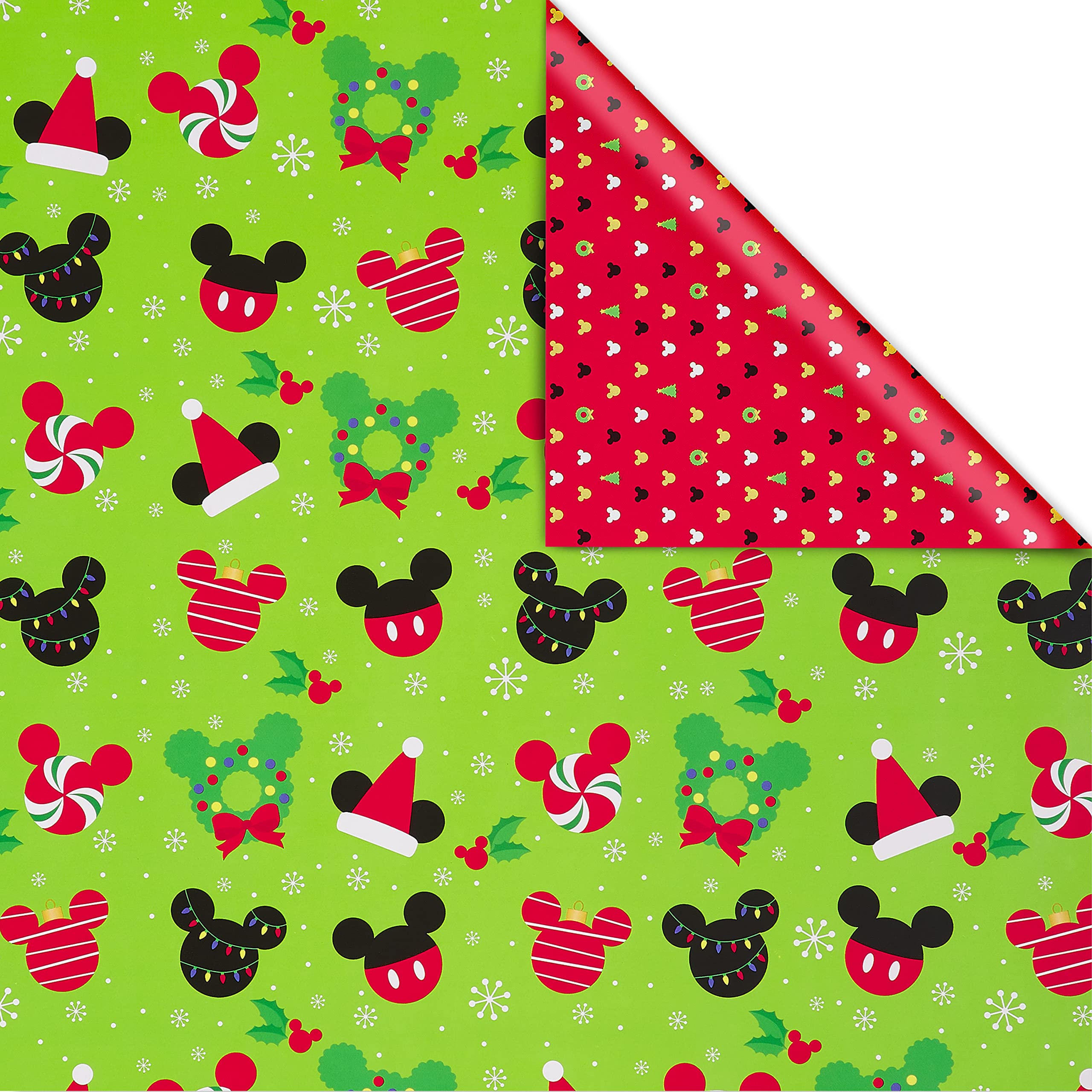 Foto 4 pulgar | Papel De Regalo Papyrus Disney Christmas Mickey Mouse Kids - Venta Internacional.