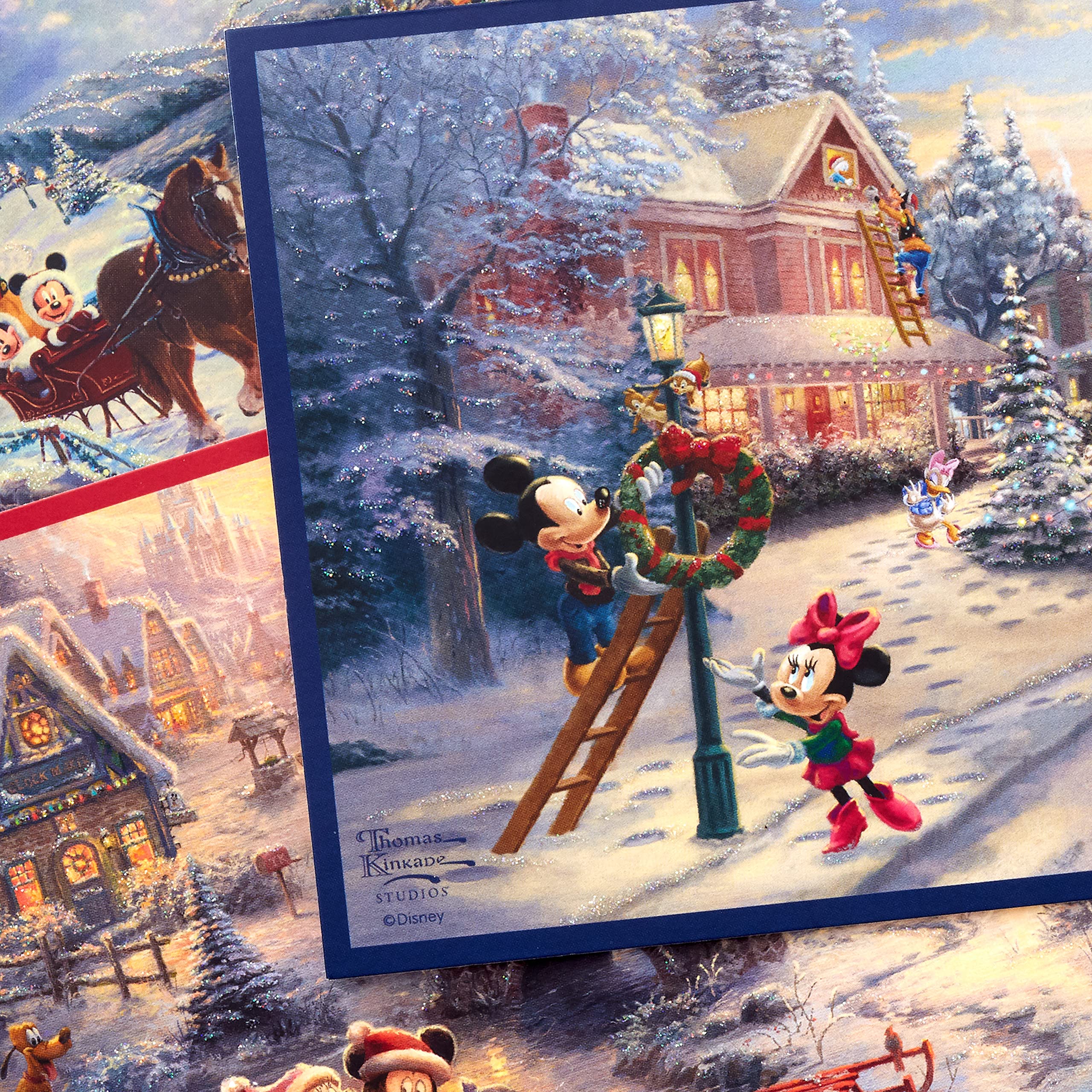 Foto 6 pulgar | Tarjetas de Navidad Hallmark Thomas Kinkade Mickey Mouse 24 Unidades - Venta Internacional