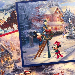 Foto 5 | Tarjetas de Navidad Hallmark Thomas Kinkade Mickey Mouse 24 Unidades - Venta Internacional