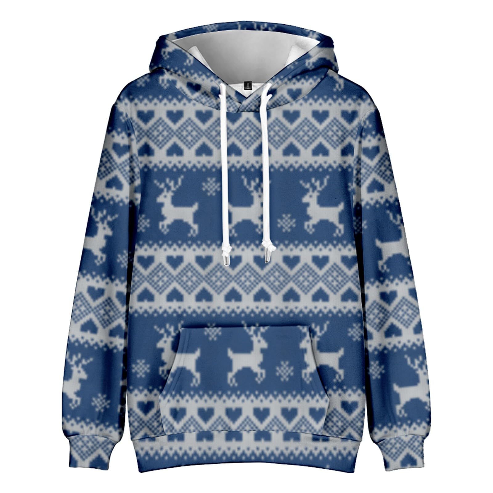 Foto 4 pulgar | Suéter Navideño Genérico Con Estampado Vintage De Copos De Nieve - Venta Internacional.