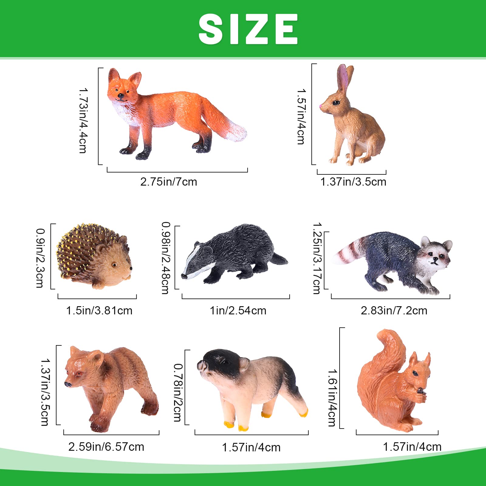 Foto 6 pulgar | Set De Figuras De Árboles Y Animales Del Bosque, 35 Piezas, Skylety - Venta Internacional.