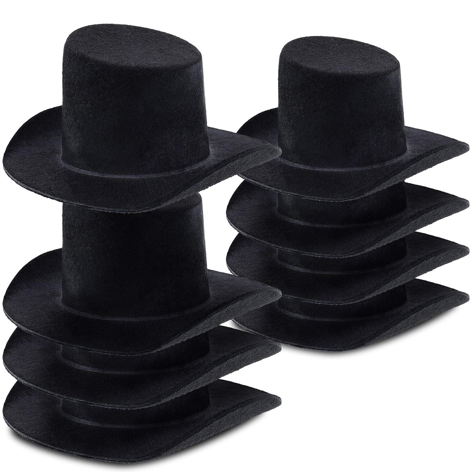 Foto 2 pulgar | Minisombreros Decorativos Skylety De Fieltro Negro, 8 Piezas - Venta Internacional.