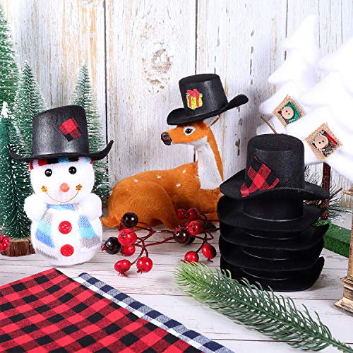 Foto 6 | Minisombreros Decorativos Skylety De Fieltro Negro, 8 Piezas - Venta Internacional.