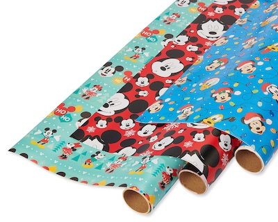Foto 1 | Papel De Regalo American Greetings Disney Christmas, 105 Pies Cuadrados - Venta Internacional.