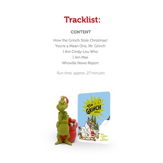 Foto 4 | El Personaje De Reproducción De Audio Tonies Grinch: Cómo El Grinch Robó La Navidad - Venta Internacional.