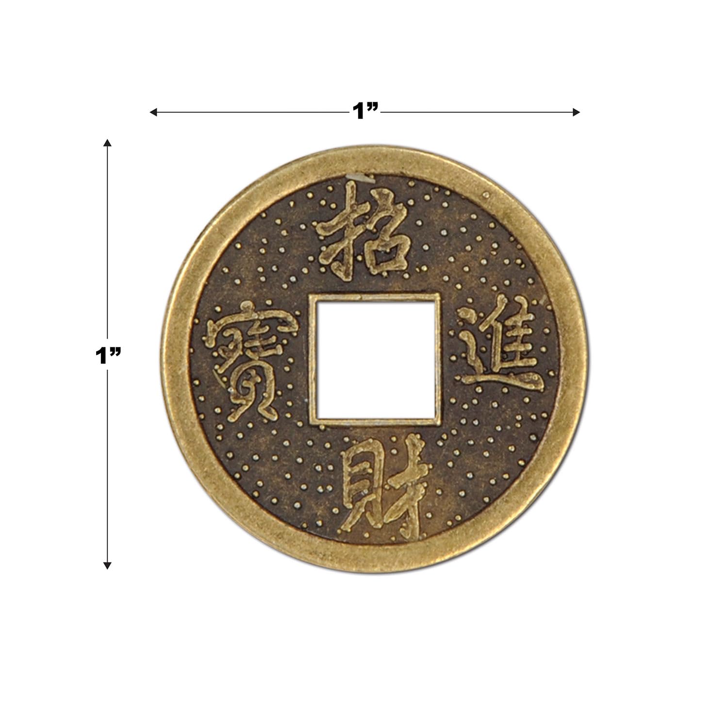Foto 3 pulgar | Monedas Chinas De Buena Suerte Beistle 57856, 25 Monedas, 2,54 Cm - Venta Internacional.