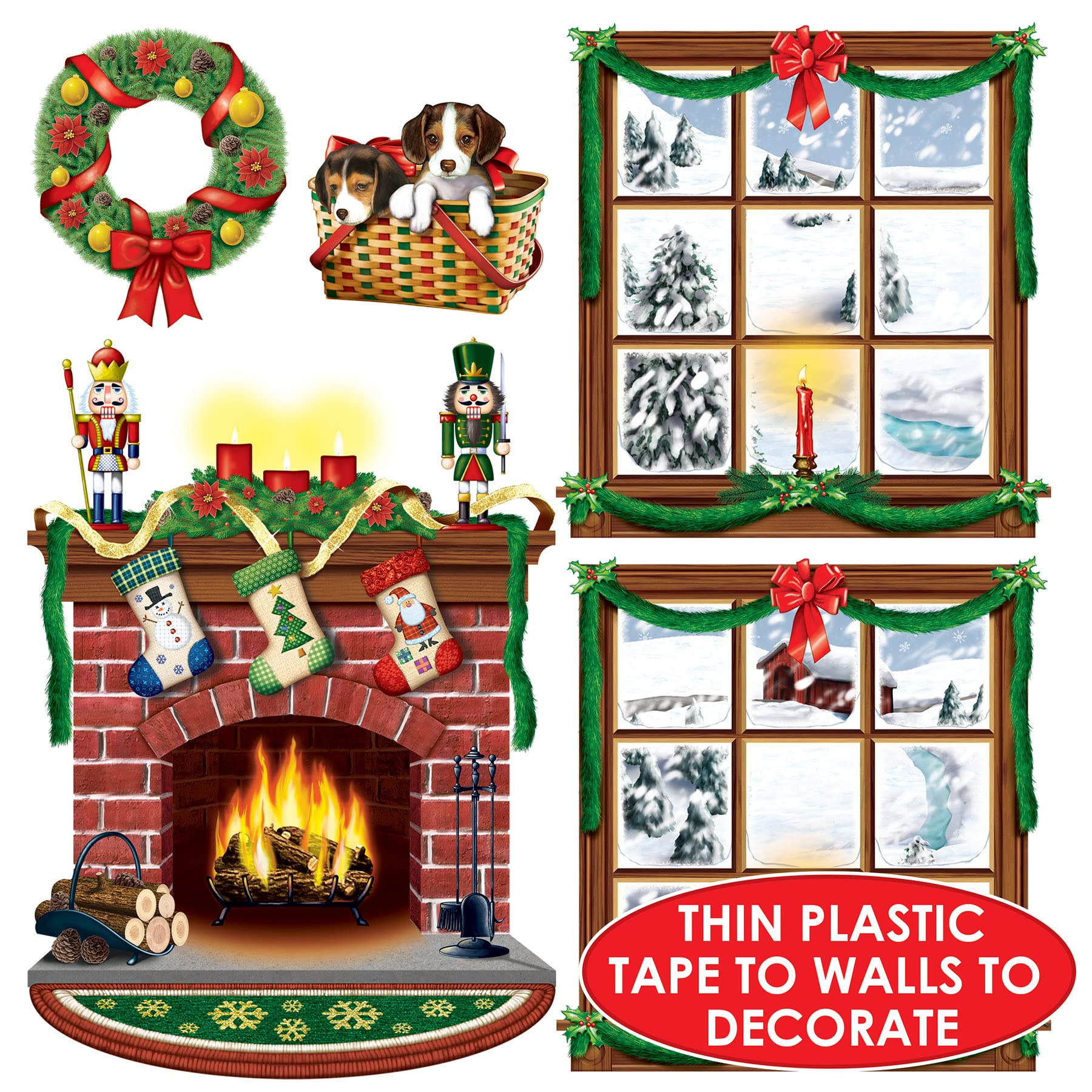 Foto 4 pulgar | Decoración Navideña de Pared Interior Beistle - Venta Internacional